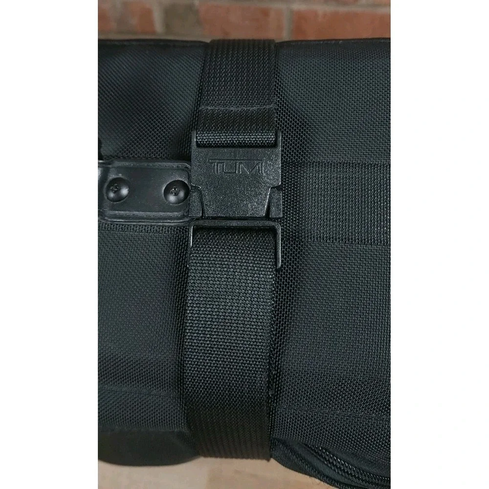 Tumi Alpha 4 Wheeled Rolling Collapsible 17X23 Luggage Bag Black Ballistic Nylon